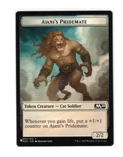 MTG - NM Spirit (SLD) / Ajani's Pridemate - Double-sided Token Secret Lair Drop - Image 2