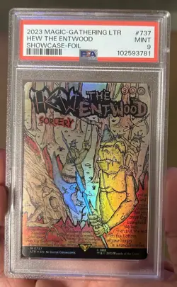 Hew The Entwood Showcase Poster Foil Mint Graded PSA 9 Magic The Gathering MTG - Image 1