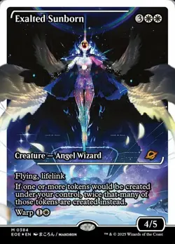 MTG Exalted Sunborn - Fracture Foil - Showcase, Edge of Eternities, Near Mint, E - Image 1