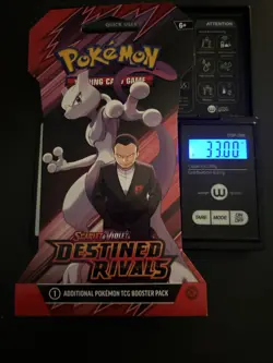(VERY HEAVY) 33.00g Pokemon TCG Destined Rivals Sleeved Booster Pack (SEALED)✅ - Image 1