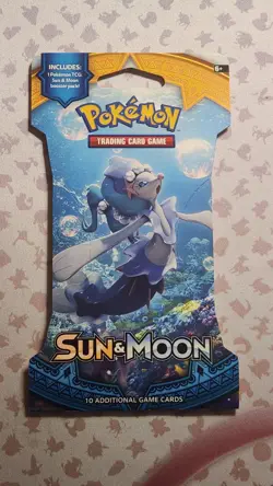 Sun & Moon Base Set Sleeved Booster Pack 2017 Pokemon Primarina Pack Art Sleeve 820650801945 - Image 2