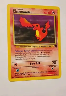 Charmander 50/82 Pokemon TCG Team Rocket Unlimited HP - Image 1