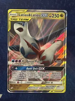 Latias & Latios GX Tag Team # 113/181 Pokemon Sun & Moon - LP - Image 1
