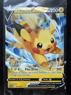 Pokemon Sealed Bahasa Indonesia Language Pikachu V Festival Jakarta 377/S-P - Image 2