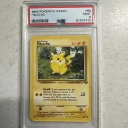 POKEMON RED CHEEKS PIKACHU 1999 JUNGLE PSA 9 - Image 1