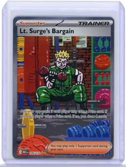 Pokemon Mega Evolutions Lt. Surge's Bargain Special Illustration Rare 185/132 - Image 1