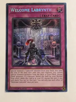 Yu-Gi-Oh! TCG Welcome Labyrinth MP23-EN235 Secret Rare 1st Edition NM - Image 1