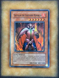 Yugioh Thestalos the Firestorm Monarch RDS-EN021 Super Rare 1st Ed NM - Image 1