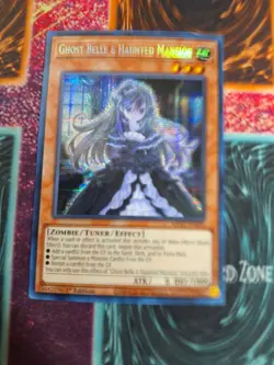 Yu-Gi-Oh! TCG Ghost Belle & Haunted Mansion MP22-EN258 Prismatic Secret 1st NM - Image 1