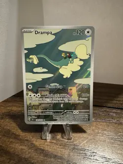 Pokemon TCG Drampa Holo Illustration Rare Card Temporal Forces 184/162 - Image 1