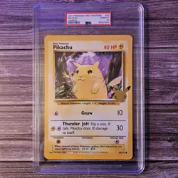 PSA 10 POKEMON CARD ENGLISH PIKACHU 25th ANNIVERSARY JUMBO *POP 6* RARE - Image 1