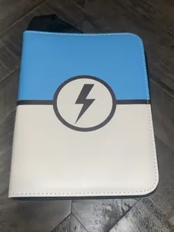 New Trading Card Binder Album Blue, 4 Pocket, 50 Pages, 400 Cards Pokemon, MTG - Image 1