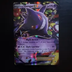 Pokemon Gengar EX TCG Phantom Forces Ultra Rare Holo Card 34/119 LP - Image 1