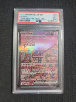 Mew 053 PSA 9 Oc Pop 9!!! Off Center Error Graded Pokemon Card Promo - Image 1