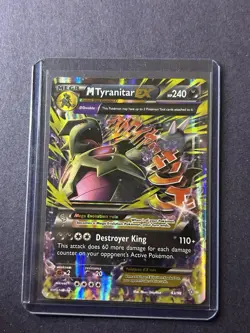 Pokemon M Tyranitar EX 2015 Ancient Origins Mega Ultra Rare Holo Card 43/98 - Image 1