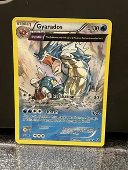 Pokemon Gyarados TCG Full Art Holo Rare Card 21/98 XY Ancient Origins - Image 1