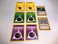 Pokemon Original Base Set 8 of 102 Pokemon Game Cards Mint Energy Card Trainer - Image 3