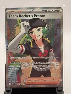 Pokemon Card Team Rockets Proton 227/182 Scarlet Violet Destined Rivals NM - Image 1