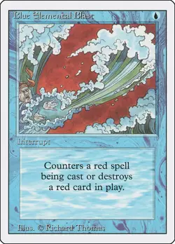 Blue Elemental Blast Revised Edition Magic The Gathering MTG Card - Image 1