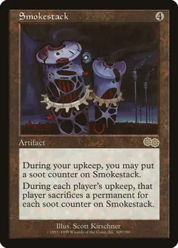 Smokestack Urza's Saga Magic The Gathering MTG Card - Image 1