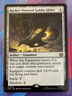 MTG - Rocket-Powered Goblin Glider - Marvel's Spider-Man RARE 0172 - Image 1