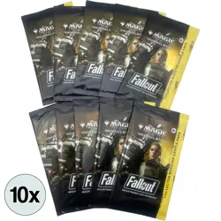 MTG Fallout Collector Booster Sample Pack Lot of 10 New Sealed Magic Bundle PIP - Image 1