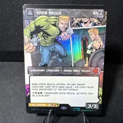 Eddie Brock (Borderless) (Foil) 0224 (M) MTG Marvel's Spider-Man (SPM) - Image 1