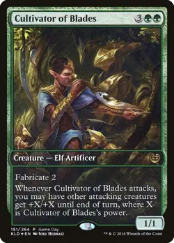 Cultivator of Blades Game Day Promos Magic The Gathering MTG Card - Image 1