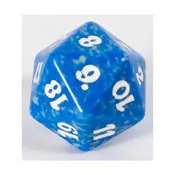 WOTC MTG Spindown d20 Life Counters Mirroden Besieged - Blue & Grey w/White NM - Image 1