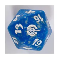 WOTC MTG Spindown d20 Life Counters Mirroden Besieged - Blue & Grey w/White NM - Image 2
