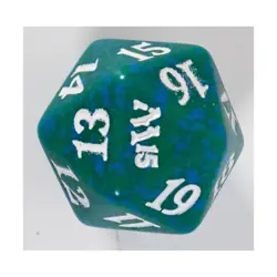WOTC MTG Spindown d20 Life Counters M2015 - Green & Blue w/White NM - Image 2