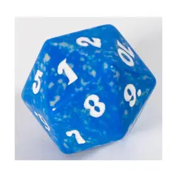 WOTC MTG Spindown d20 Life Counters M2012 - Blue & Grey w/White NM - Image 1