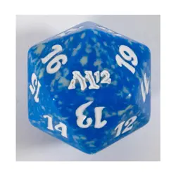 WOTC MTG Spindown d20 Life Counters M2012 - Blue & Grey w/White NM - Image 2