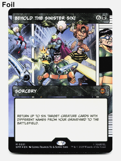 Behold the Sinister Six! (Borderless) - FOIL - [Marvel's Spider-Man] MTG NM/M 💀 - Image 1