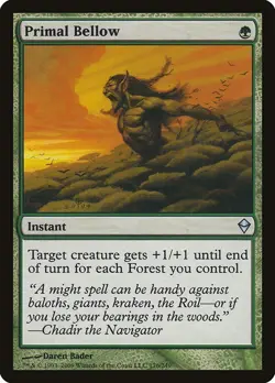 Primal Bellow 1x MtG Zendikar SP/NM - Image 1