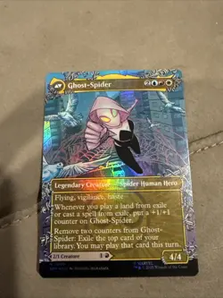 Gwen Stacy Ghost-Spider 0209 Borderless Marvel's Spider-Man Foil MTG Magic - Image 2