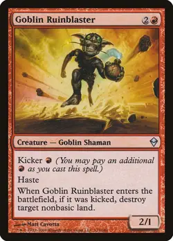 Goblin Ruinblaster 1x MtG Zendikar SP/NM - Image 1