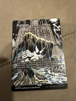 1x Reanimate, Borderless Art 0020, Spider-Man Marvel, Magic MTG NM - Image 1