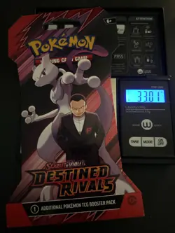 (VERY HEAVY) 33.01g Pokemon TCG Destined Rivals Sleeved Booster Pack (SEALED)✅ - Image 1