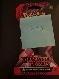 (VERY HEAVY) 33.01g Pokemon TCG Destined Rivals Sleeved Booster Pack (SEALED)✅ - Image 4