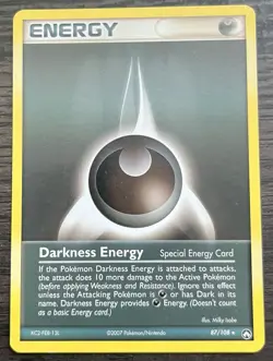 Darkness Energy (Special) 87/108 Pokemon TCG Power Keepers Regular Rare LP - Image 1