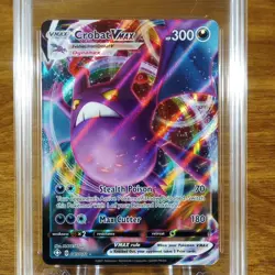 Pokemon Shining Fates Crobat VMAX 045/072 AGS Legendary 10 FA Holo Rare 2021 - Image 2