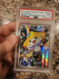 Pokemon Jirachi XY67a XY Alternate Art Full Art Holo Black Star Promo PSA 9 - Image 1