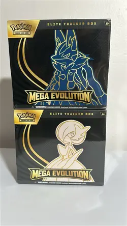 Pokemon Mega Evolution Elite Trainer Box ETB Set of 2 Lucario & Gardevoir NEW - Image 1