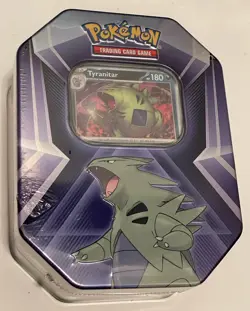 LOT OF 8 Pokemon TCG Triple Whammy Tin Set TYRANITAR SLAKING DARKRAI NEW READ - Image 2