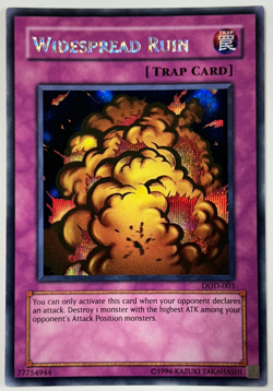 Yugioh DOD-003 Widespread Ruin Secret Rare Promo Vintage NM - Image 1