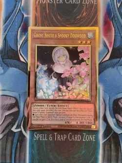 Ghost Sister & Spooky Dogwood MAGO-EN013 1st Edition Gold Rare NM yugioh - Image 1