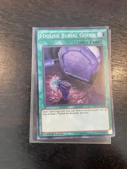 Foolish Burial Goods MP17-EN218 Yugioh TCG Card Secret Rare NM - Image 1