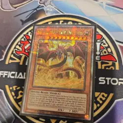 YuGiOh Slifer the Sky Dragon RA03 EN244 1st Ed Quarter Century Secret Rare LP - Image 1