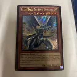 YUGIOH BLUE-EYES SHINING DRAGON LCKC-EN008 SECRET 1ST ED NM - Image 1